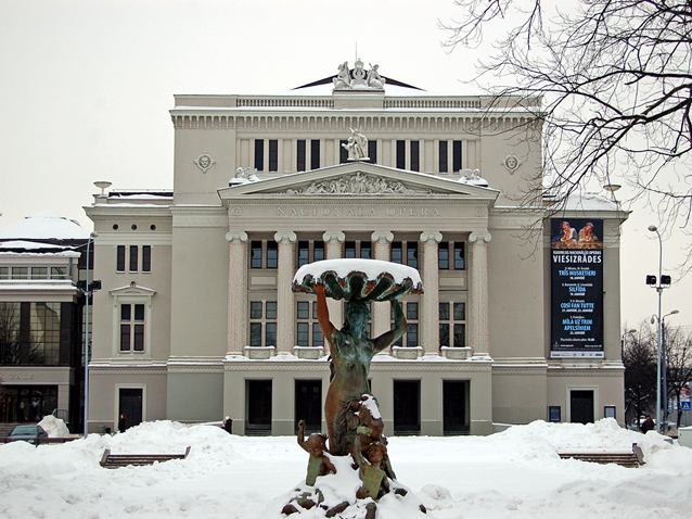 Latvija Nacionala Opera / Latvian National Opera (Opera House - Riga ...