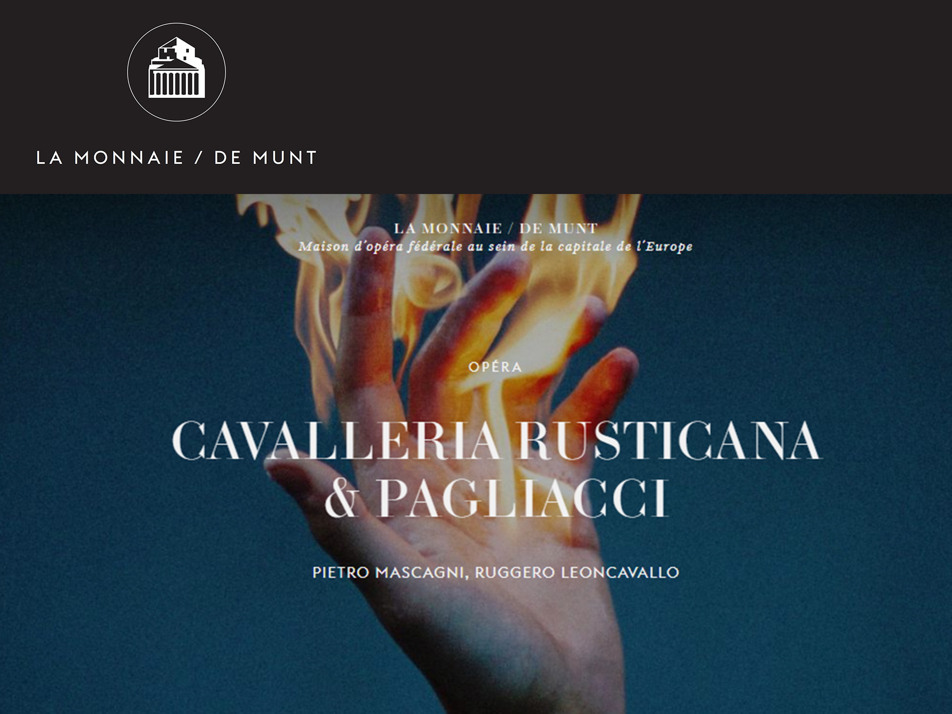 Cavalleria Rusticana - Théâtre Royal de La Monnaie - De Munt (2018 ...