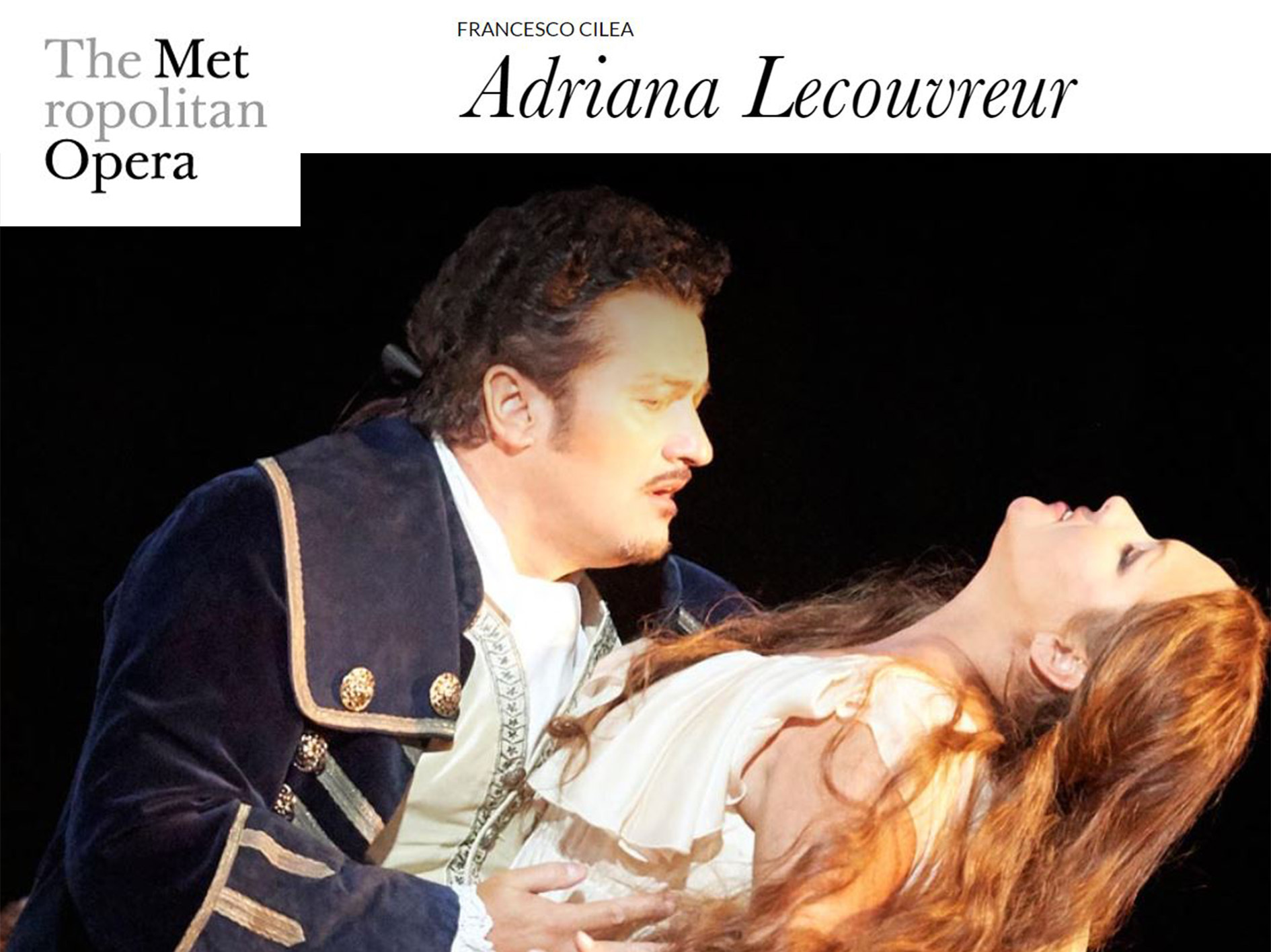 Adriana Lecouvreur The Metropolitan Opera (20182019) (Produktion
