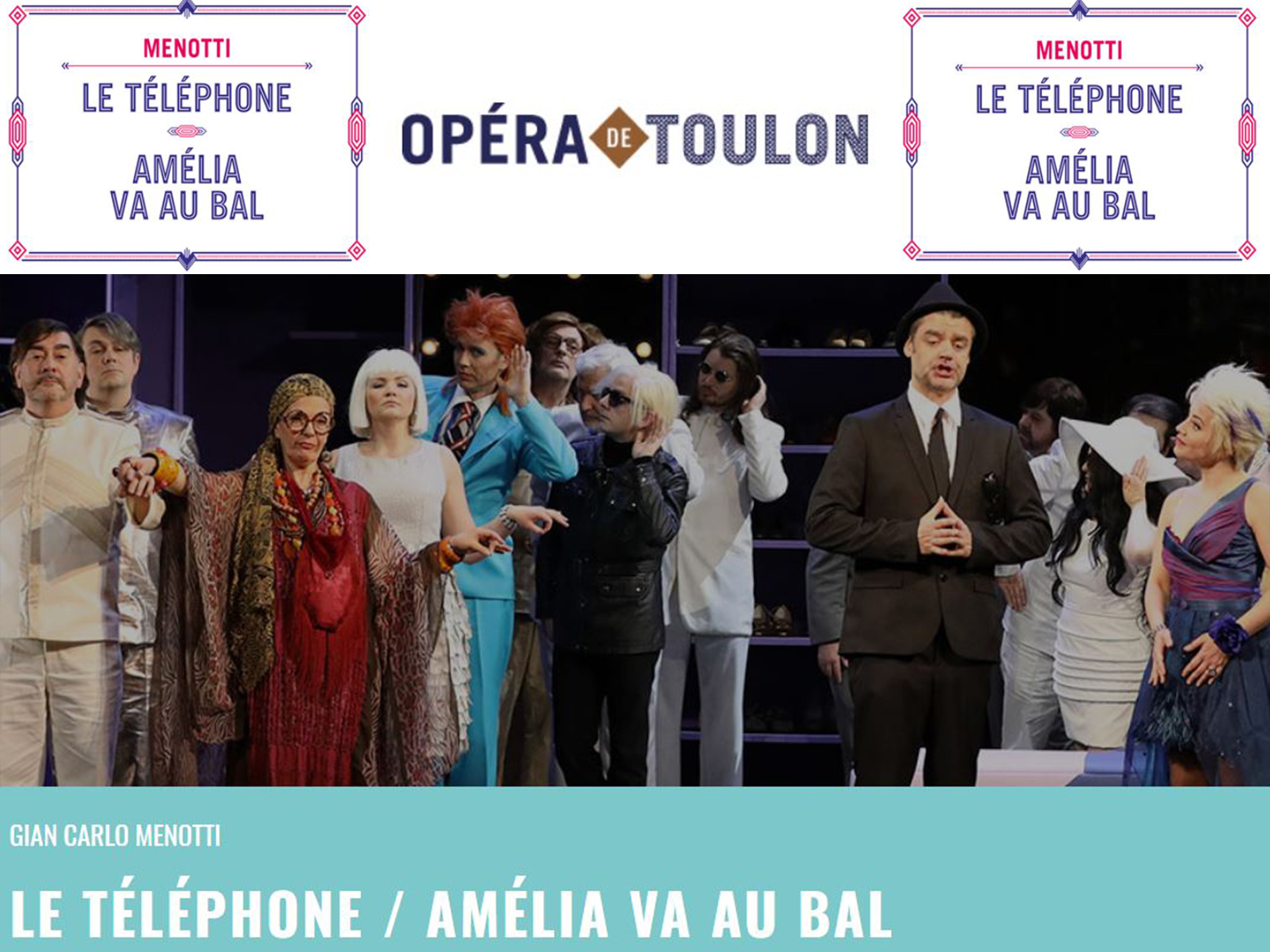 The Telephone Toulon Opera house (2019) (Production Toulon, france) Opera Online The