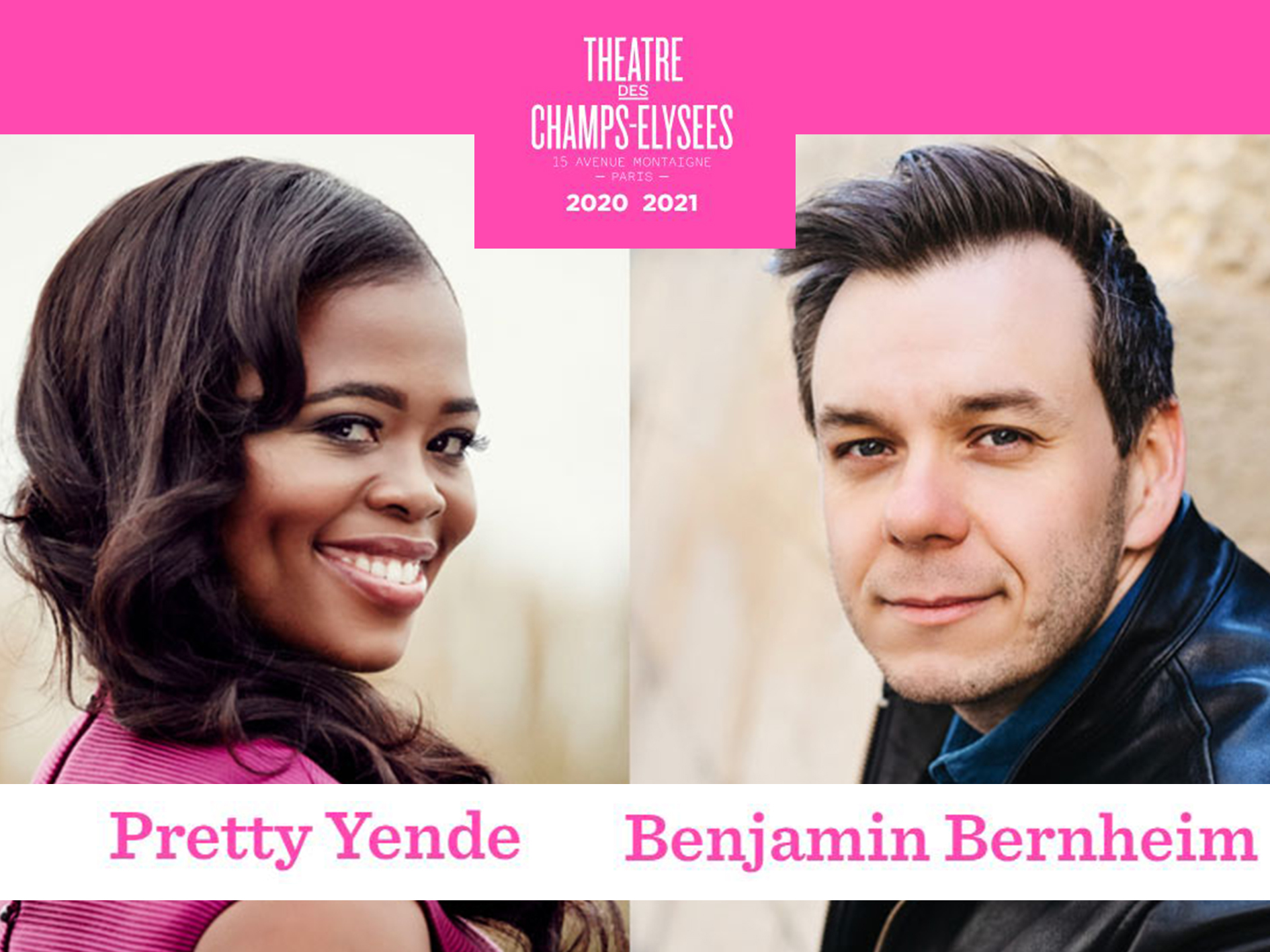 Concert Pretty Yende and Benjamin Bernheim - Théâtre des Champs-Élysées ...