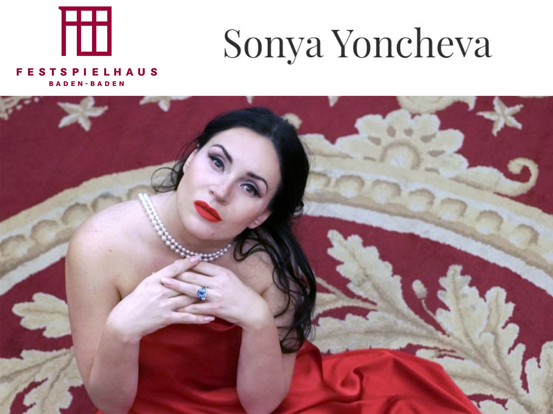 Concert Sonya Yoncheva - Baden-Baden Festival (Easter) (2021 ...