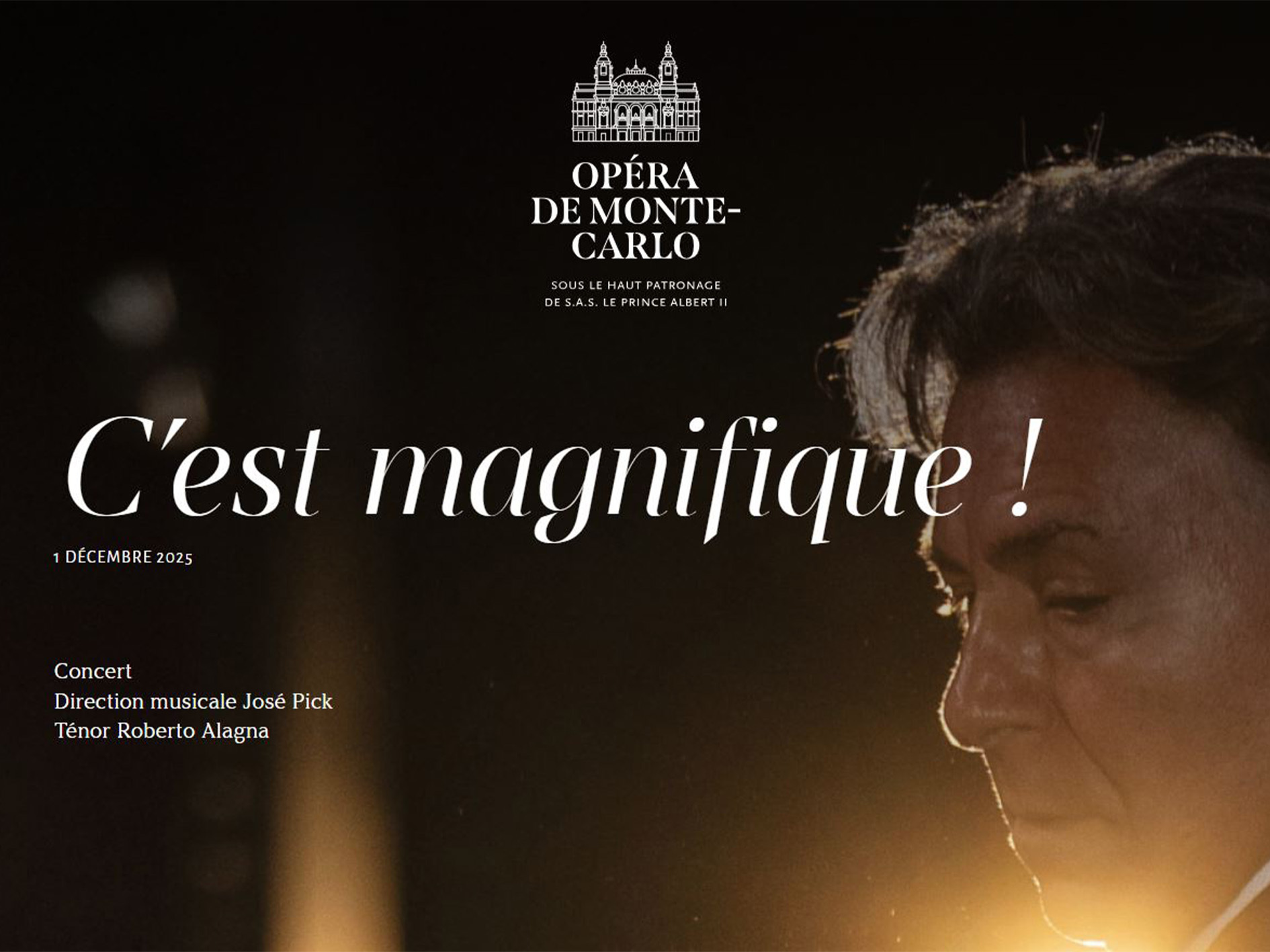 その他 Roberto Alagna Live wgteh8f Concert Roberto Alagna - Monte-Carlo Opera house (2025