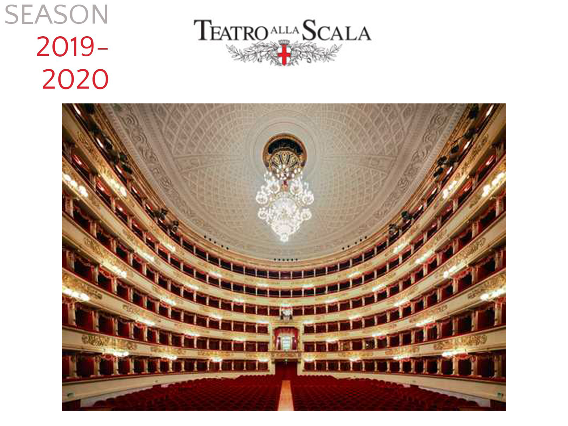 Une saison 2019/2020 de (re)découvertes italiennes à la Scala de Milan
