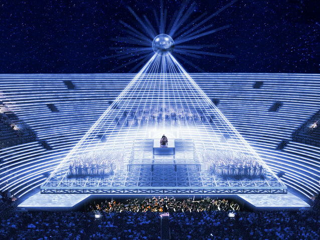 Aida de cristal, Festival des Arènes de Vérone 2023