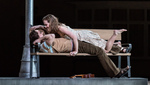 Emily Edmonds as Varvara, Andrew Tortise as Kudrjas (c) ROH 2019 photograph by Clive Barda