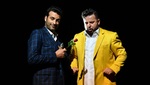 Gezim Myshketa (Rigoletto) et Ramè Lahaj (Duc de Mentoue) dans Rigoletto, Opéra Orchestre National Montpellier (2021)