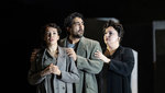 Vasilisa Berzhanskaya, Najmiddin Mavlyanov and Liudmyla Monastyrska in Nabucco ©2021 ROH. Photograph by Bill Cooper