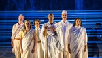 ENO Satyagraha 2021, James Cleverton, Verity Wingate, Gabriella Cassidy, Sean Panikkar, William Thomas, Felicity Buckland © Tristram Kenton