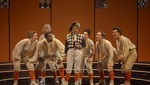 Rachel Redmond (Aminta) centre, Gemma Ní Bhriain (Megacle), Chuma Sijeqa (Clistene), Sarah Richmond (Argene), Alexandra Urquiola (Aristea),Seán Boylan (Alcandro),  and Meili Li (Licida)