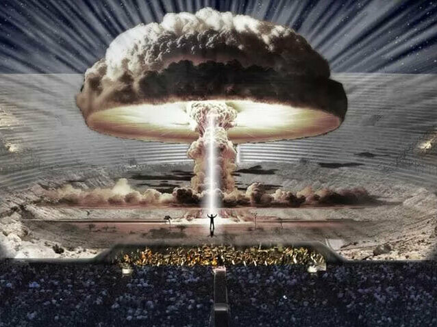 Nabucco « atomique » aux Arènes de Vérone (concept)