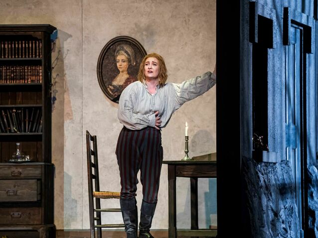 Jennifer Davis as Fidelio in Tobias Kratzer's production of Beethoven's Fidelio, The Royal Opera ©2024 Tristram Kenton