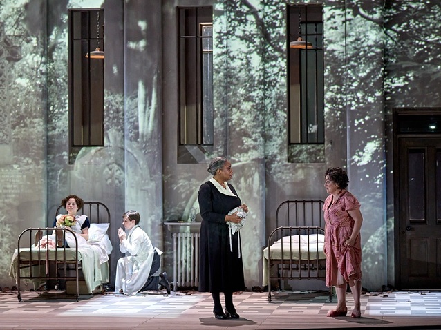 Victoria Nekhaenko, Jerry Louth, Gweneth Ann Rand, Ailish Tynan, ENO’s The Turn of the Screw 2024 © Manuel Harlan