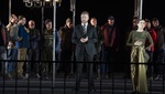 Alex Otterburn, Heidi Stober and the cast of ENO’s Mary, Queen of Scots 2025 © Ellie Kurttz