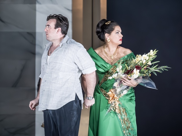 Freddie De Tommaso, Anna Netrebko, Tosca, The Royal Opera © 2025 Marc Brenner