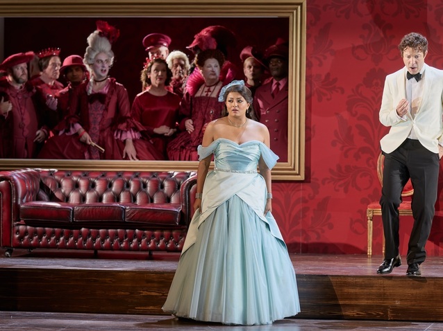 Deepa Johnny, Charles Rice, Chorus of ENO, ENO’s Cinderella (La Cenerentola) 2025 © Mark Douet