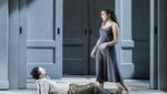 Christophe Dumaux as Polinesso and Elena Villalón as Dalinda in Ariodante ©2025 Marc Brenner