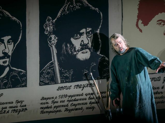 Adam Palka as Pimen in Boris Godunov, The Royal Opera ©2026 Mihaela bodlovic