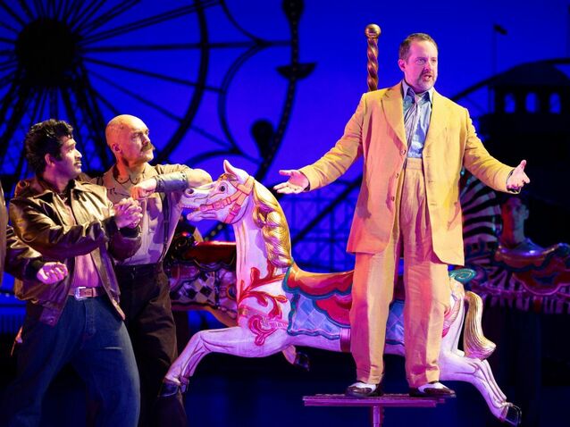 Joshua Blue, Darwin Prakash, Duncan Meadows, Andrew Foster-Williams, ENO’s Così fan tutte 2026 © James Glossop