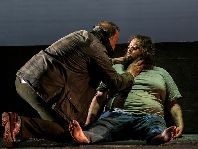 Bryn Terfel and Allan Clayton in Deborah Warner’s Peter Grimes © 2026 Tristram Kenton